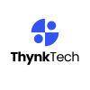 Blue Modern Technology Company Logo